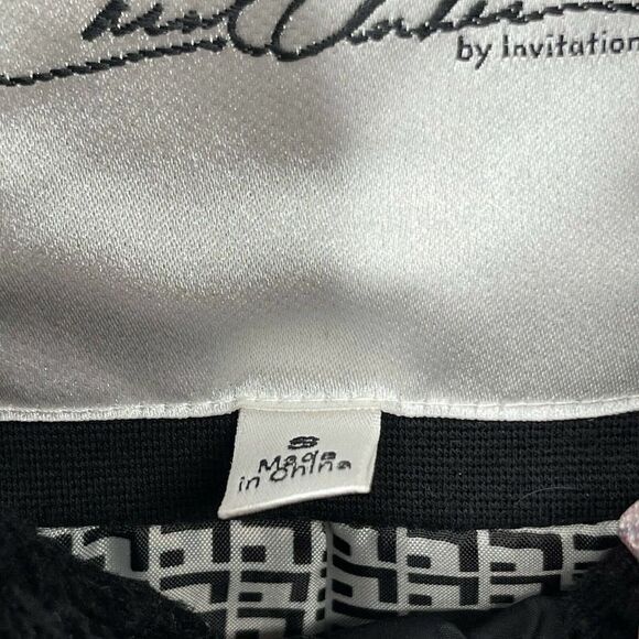 Carol Anderson By Invitation Black Faux Fur Jacket Size S Turn Lock Classic Chic - Picture 8 of 12